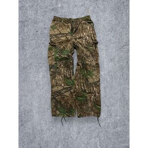 Vintage Camouflage‎ Cargo Pants 32X29.5 Green Brown Retro Outdoors Pants VTG